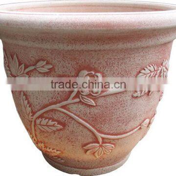 decorative balcony shallow japanese terra cotta flower pots bulk