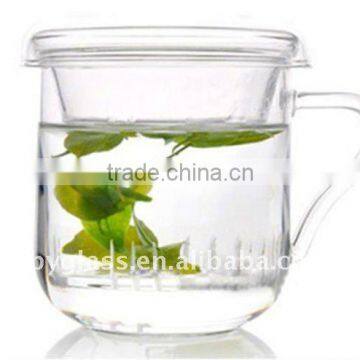 Clear Borolisicate glass tea cup