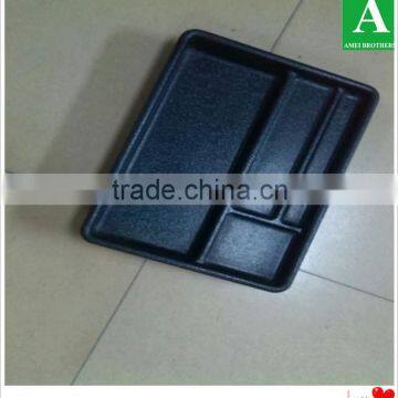 Qualified Black Color ps Chrome Plastic Thick Compartments Tray photo-3
