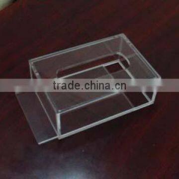 Square Water Clear Acrylic Tissue Box QCY-TB-3