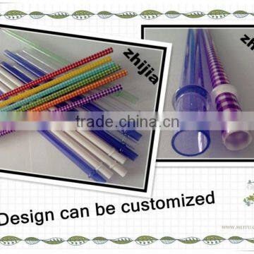 Colored long drinking straws for party