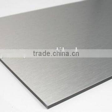 for india building market 4mm PE both sides with colors silver partitional wall panel aluminum composite panel