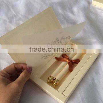 Personalized Red Boxed Royal Tube Scroll Wedding Invitation With Pendant photo-4