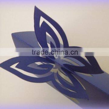 Elegant & Charming Purple Butterfly Themed Laser Cut Table Card for Wedding photo-2
