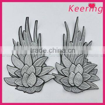 handmade applique flower embroidery pattern for wedding dress decoration