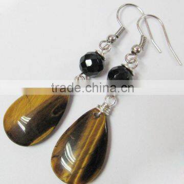 Earring fashion tiger eye teardrop earring jewelry