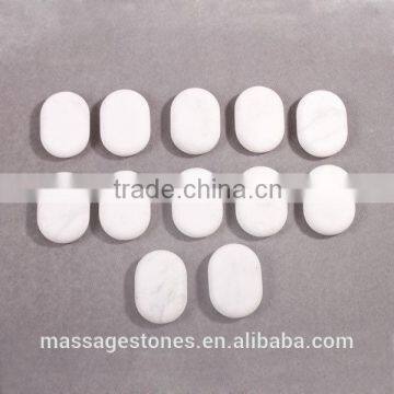 12pcs Oblong Cold Massage Stones Set