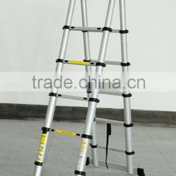 Double sides telescopic ladder Aluminium step ladder EN131