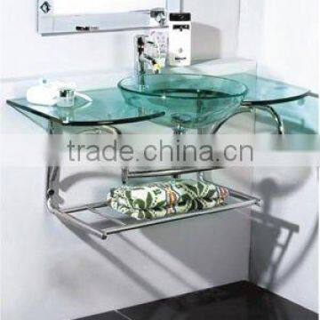 glass vanity/bathroom glass vanity/tempered glass vanity