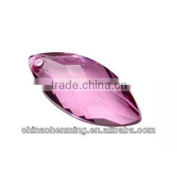 transparent acrylic diamond-cut teardrop beads