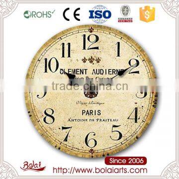 China hot sale famous specializing production chain supply mdf wall clock for garden