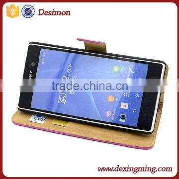 for Sony Xperia Z2 Case Cover, for Sony Xperia Z2 Leather Case photo-5