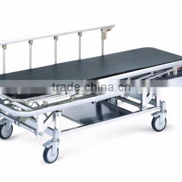 Stainless steel three functions adjustable hospital stretcher trolley