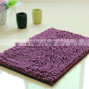 NEW Stripes Design Machine Made High Pile Cotton Bath Mat / Chenille Mat-QINYI