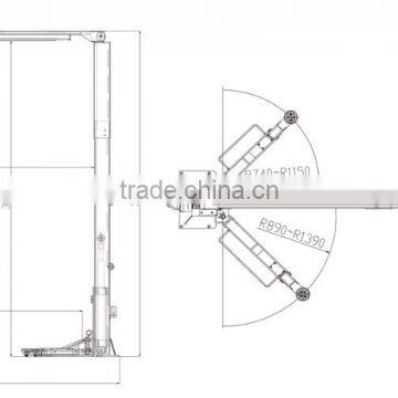 Clear Floor Two Post Car Lift Electric Release Original Manufacturer photo-6