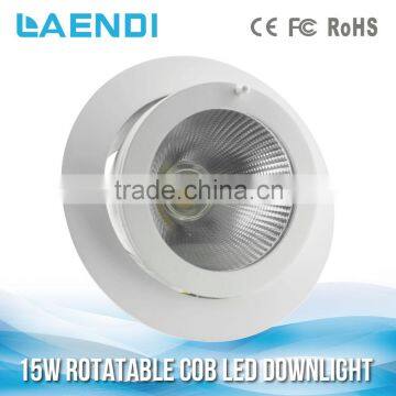 Focus Lighting 80Ra 0.9PF cob led roud down lighting 15w 90lm/w