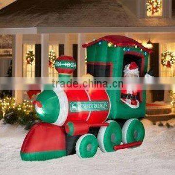 2012 inflatable Santa Christmas Train