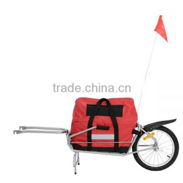 Single Wheel Foldable Bicycle Cargo Trailer