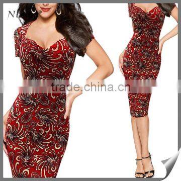 2016 new designs elegant fashion dress for women model