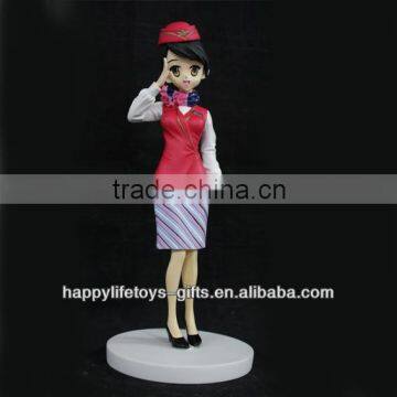 Air Hostess Figurine Stewardess Wearing Uniform