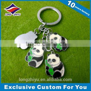 Colorful enamel cartoon keychain high end gift keychain