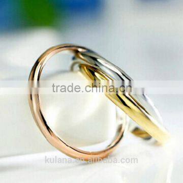 2016 Stainless Steel Ring triple ring jewelry ring