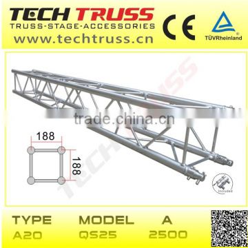 A20-QS25 aluminium square truss,roof truss system, easy install stage lighting truss