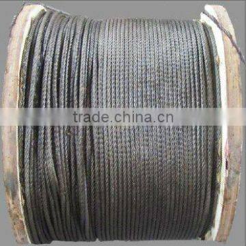 Stainless steel wire rope for Crane 6*19 6*37