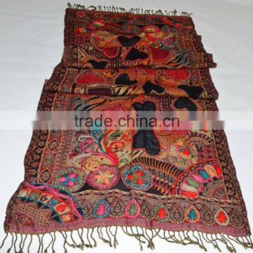 Hand Made Boiled Wool Embroidery shawls