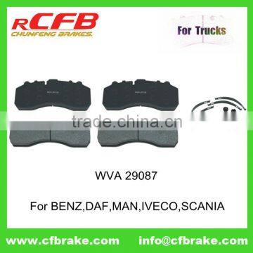 Heavy truck Brake Pad 29087-use for Actros,Atego,Axor,Citaro,DAF,MAN,IVECO