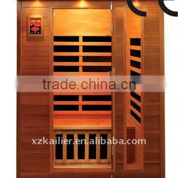 ETL/CE/Rohs approved 3 Person Far Infrared Sauna Room with Canadian Red Cedar Wood