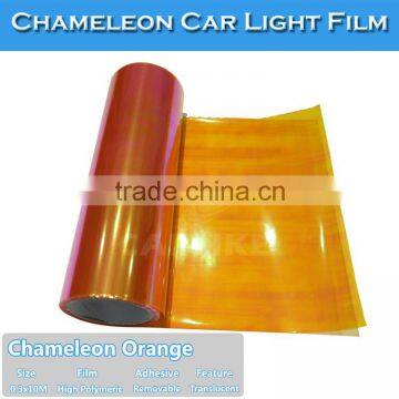 Free Shipping Car Cover PVC Sticker Chameleon Auto Headlight Film