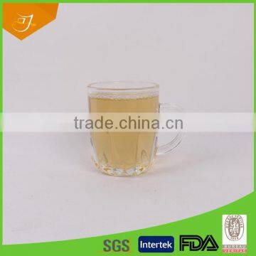 Machine Make Engrave Glass Cup With Handle