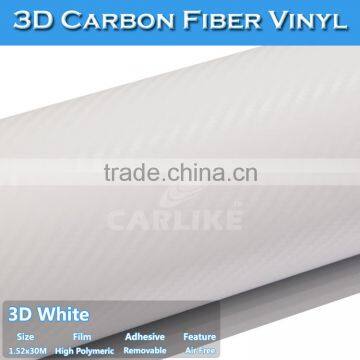White High Quality Fashion Carbon Fiber Vinyl Roll photo-3