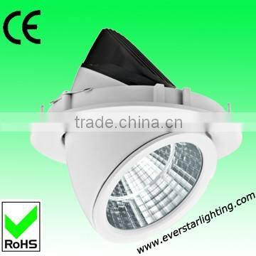 2015 New Hot Square Aluminium Body 230V 30W RA > 80 2400 Luminous 24 Degree 1 Pc Cob Led Downlight