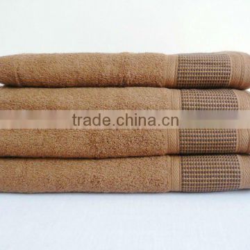 100% cotton border towel