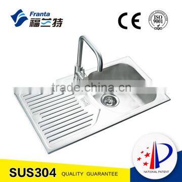 Model 15130 cheap single bowl kitchen sink with drainboard