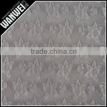 Flat New Peony Designer Flower Gray Resilient and Bright Nylon Spandex Lace Fabric for Spring and Summer Dress Wholesale 4182 photo-4