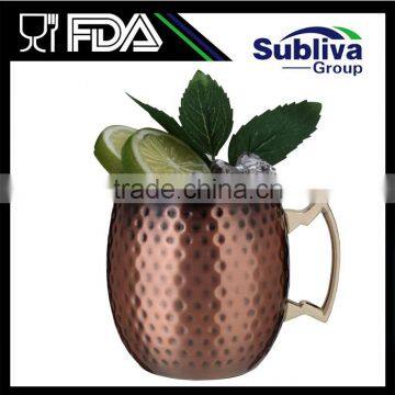 moscow mule solid 100 % pure copper mug, stainless steelcopper mug                        
                                                Quality Choice