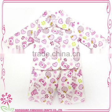 Lovely doll pajamas sleeping clothes oem american girl wholesale doll clothes