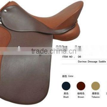 Davince dressage leather racing horse saddle