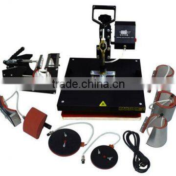 Sublimation 8 in 1 heat press machine for printing T-shirt shoes plate cap