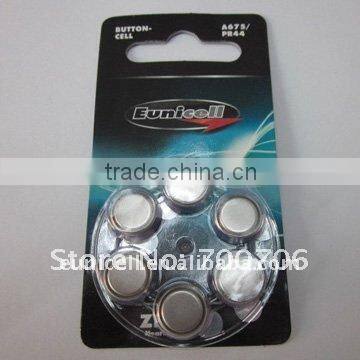 hearing aid battery 1.4v a675p a675 pr44 zinc air cells battery