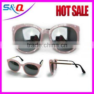 NEW Women colorful lense Design Sunglasses round Metal Frame Sun Glasses