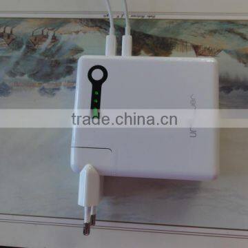 Universal Wall Charger With Battery Power Bank Travel Charger HY-UP015 AC Plug 100v to 240v photo-2