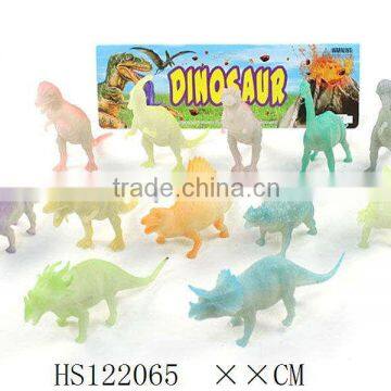 New dinosaur toy set with luminescent coating