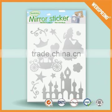 Customized waterproof decorative acrylic mirror stickers