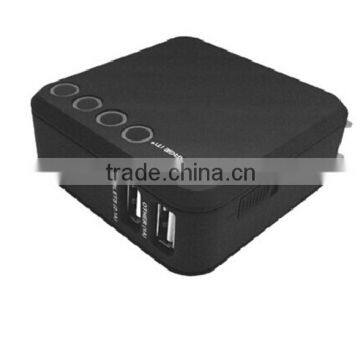 Changeabvle Plug 6000 mAH power Bank 1A and 2.1A output Support OEM