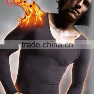 Heated Mans Base Layer Basic Underwear Long Sleeve Inner Wear