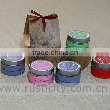 Factory Price Rusticity Scented Candle in Tin Box photo-2
